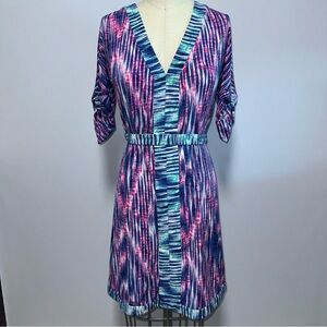 Women's BCBG MaxAzria Mid-Length Patterned Dress, Size XXS